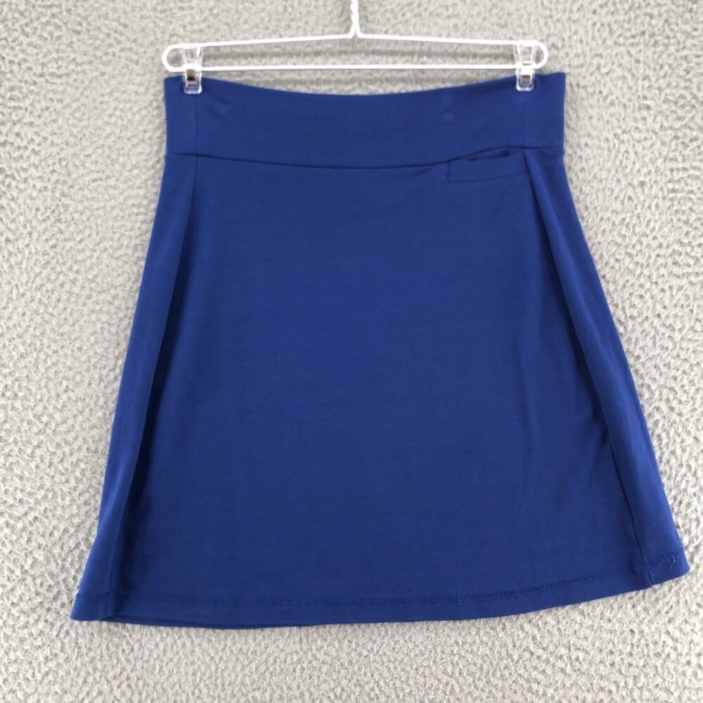 KAVU Skirt Womens Small Blue A Line Mini Pull On Stretch Everyday Casual Comfort